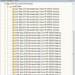 Reeks gegenereerde bewegende tandemstelsels van een brug in RFEM