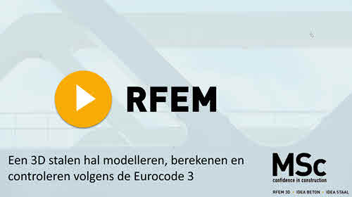 Een 3D stalen hal modelleren, berekenen en controleren volgens de Eurocode 3